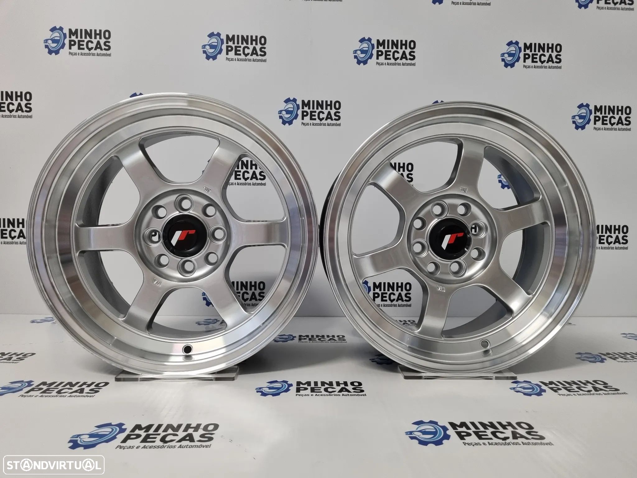 Jantes Japan Racing (JR12) em 15 Hyper Silver - 1