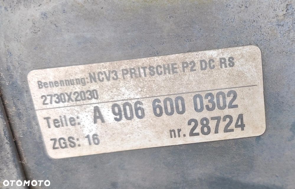 Doka DubelKabina Mercedes Sprinter 906 907 Volkswagen Crafter Paka Zabudowa Skrzynia Ładunkowa 270cm - 10