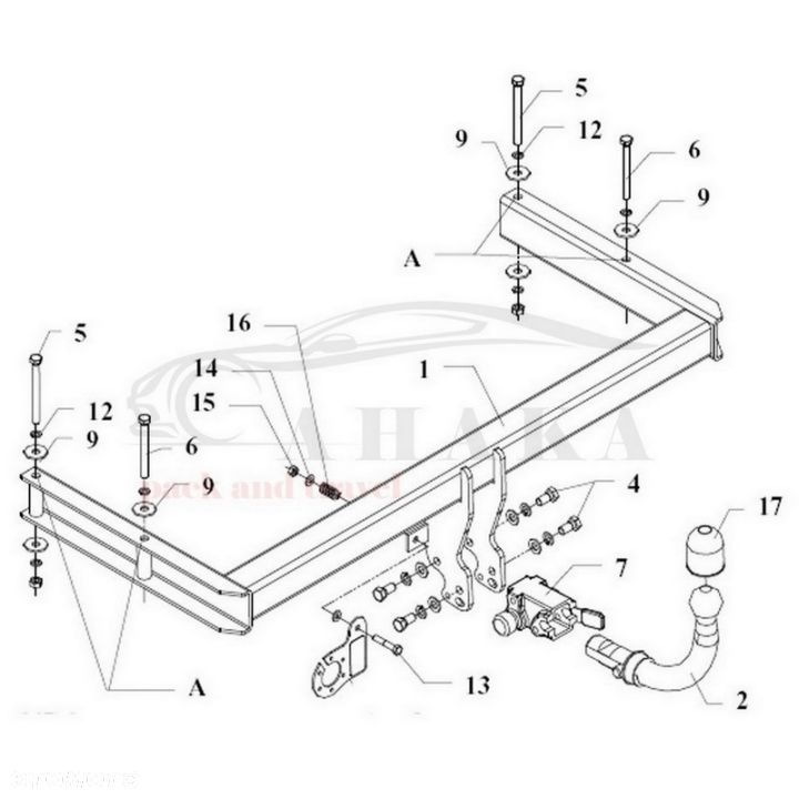 Hak Holowniczy Automat Do Skoda Superb I Sedan 2002-2008 - 3