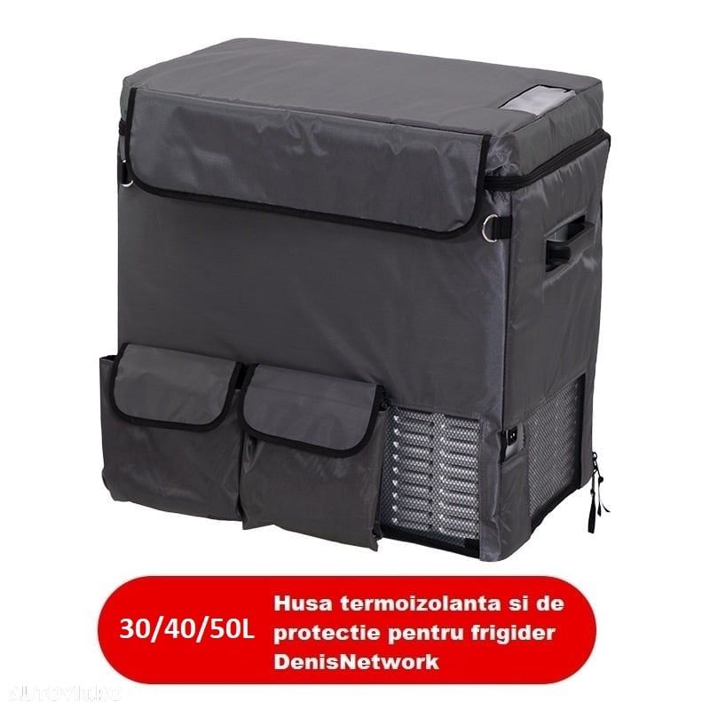 Frigider SMART 30/40/50l auto cu compresor pentru rulotă, camion, dube 3,5t cu alimentare la brichetă, baterii panou solar cu congelare -20°C - 5