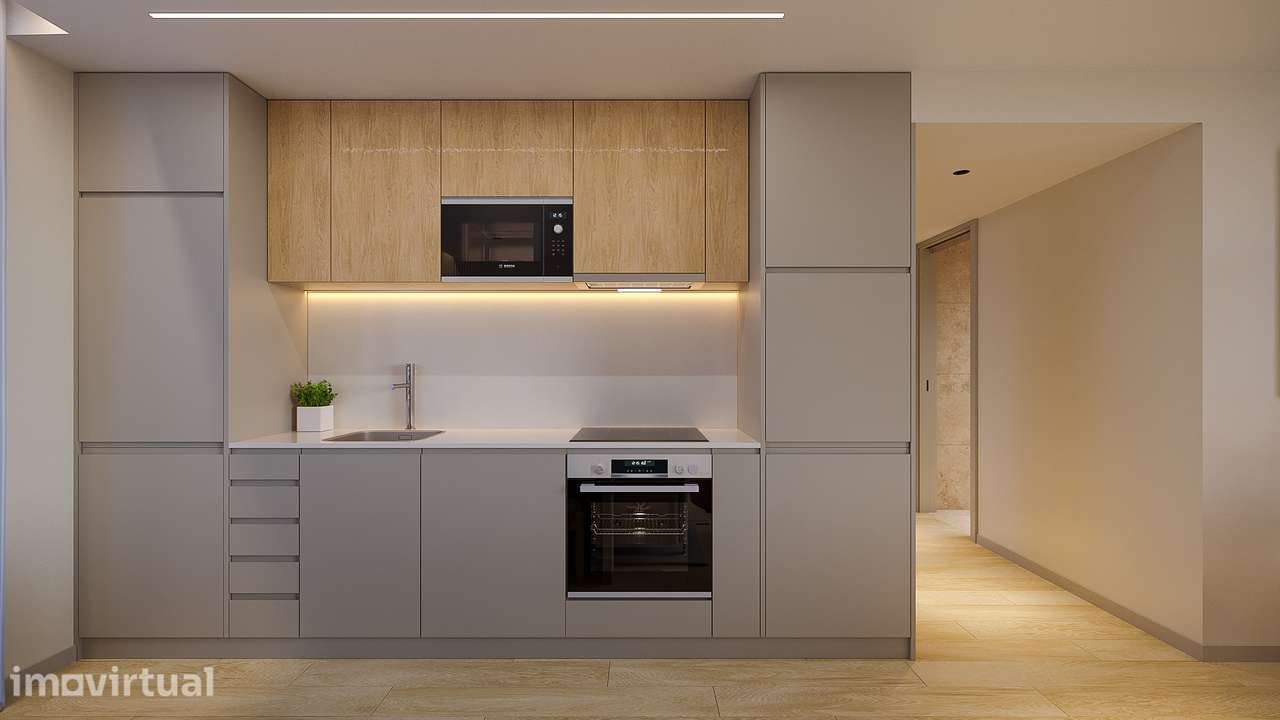 Apartamento T1 Novo com Varanda e Garagem - Grande imagem: 5/35