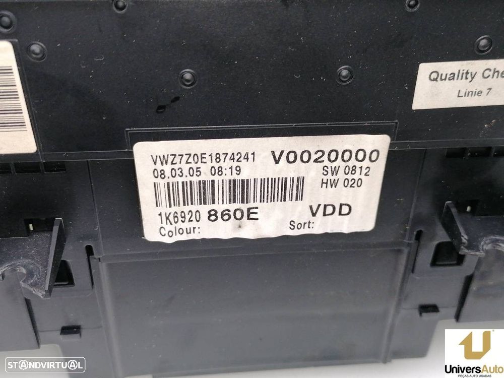 QUADRANTE VOLKSWAGEN GOLF V 2005 -1K6920860E - 2