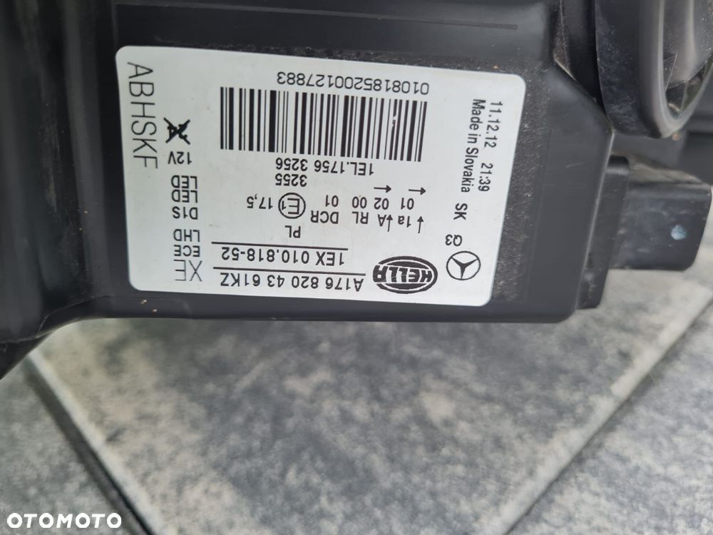 mercedes a klasa amg 176 w176 lampa prawa przód bi xenon led a1768204361kz - 10
