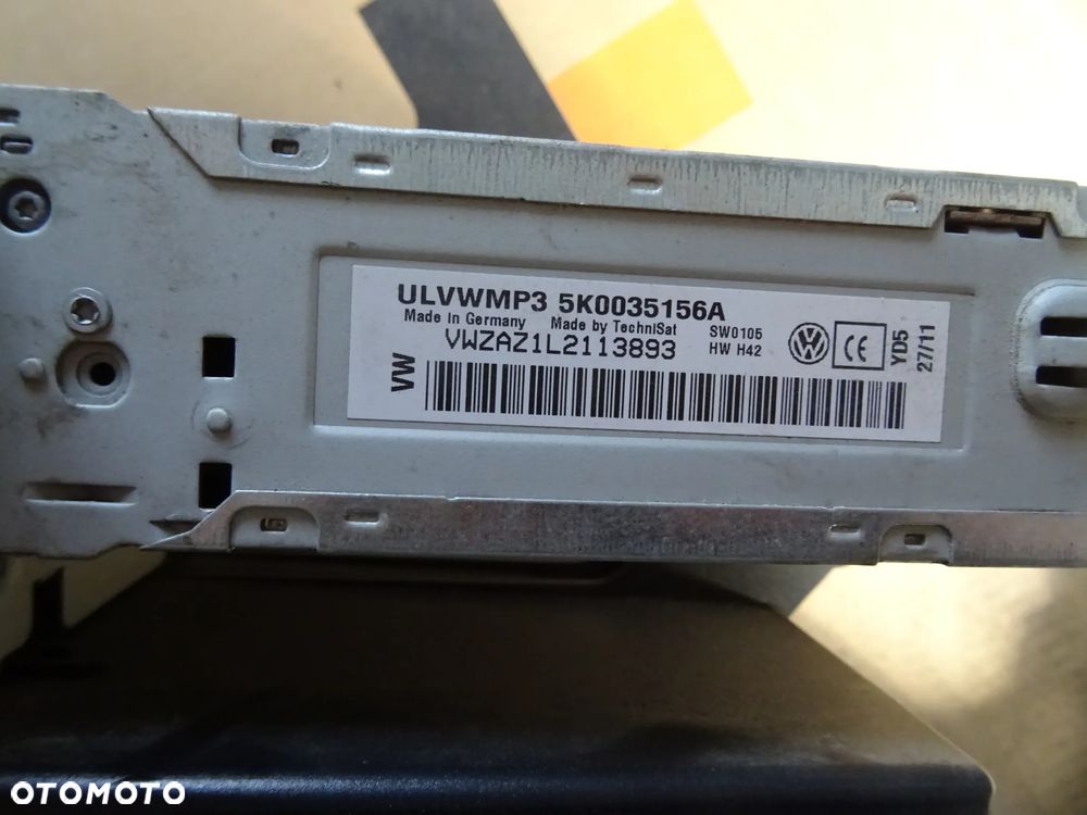 Radio VW golf 6 rcd 500 5k0035156A - 5