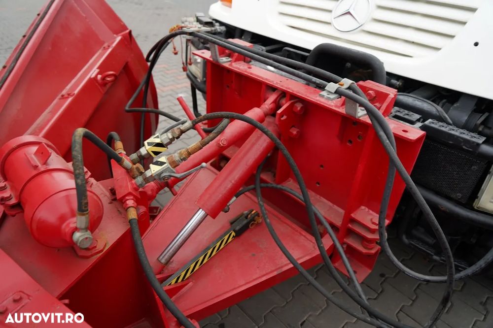 Mercedes-Benz UNIMOG U300 / 4X4 / BASCUNĂTOR 3 LATE / PLUG / MUNICIPAL / CUPLĂRI HIDRAULICE / EPS + AMBREIAJ - 21