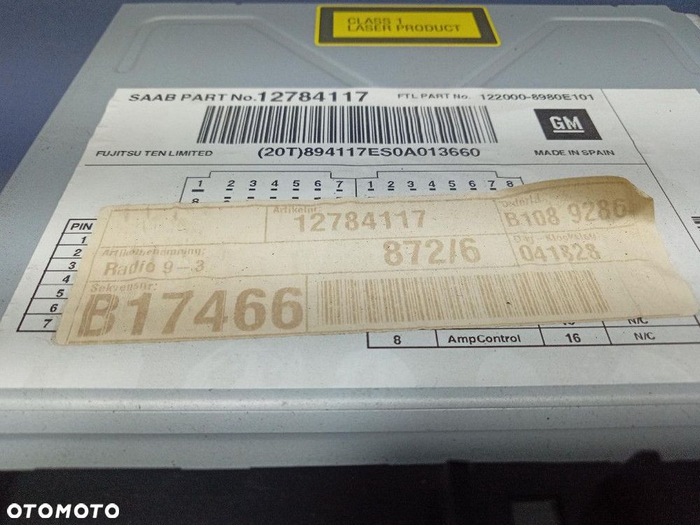 SAAB 9-3 II RADIO  CD 12784117 - 5