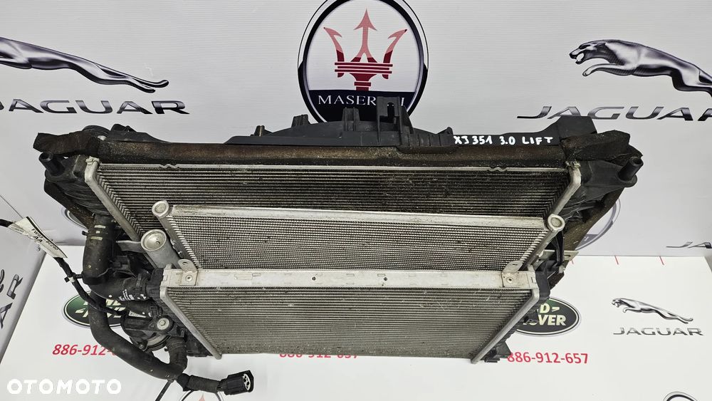 Jaguar XJ 351 LIFT 2015-2019 3.0 SC 340 KM 306PS Komplet chłodnic Chłodnica wody Klimatyzacji Wentylator Pompka wody - 5