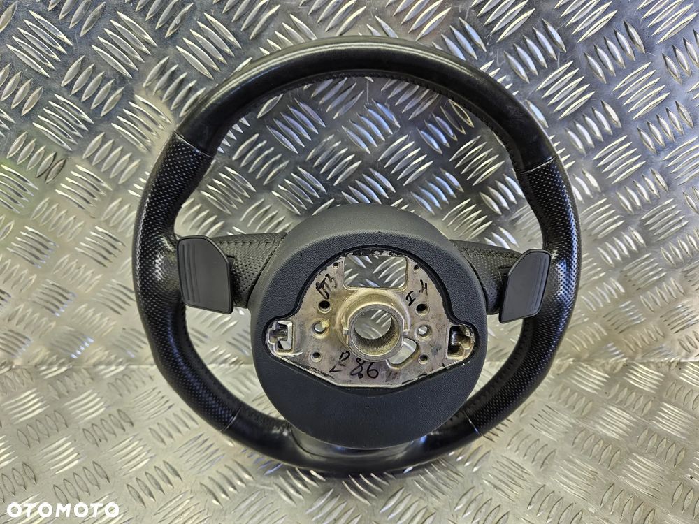AUDI Q7 4L LIFT 09-15R KIEROWNICA CZARNA SKORA MULTIFUNKCJA LOPATKI 4L0419091AS 4L0419091 AS - 6