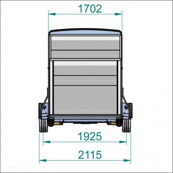 Debon Przyczepa kontener, furgon, cargo C500 - 19
