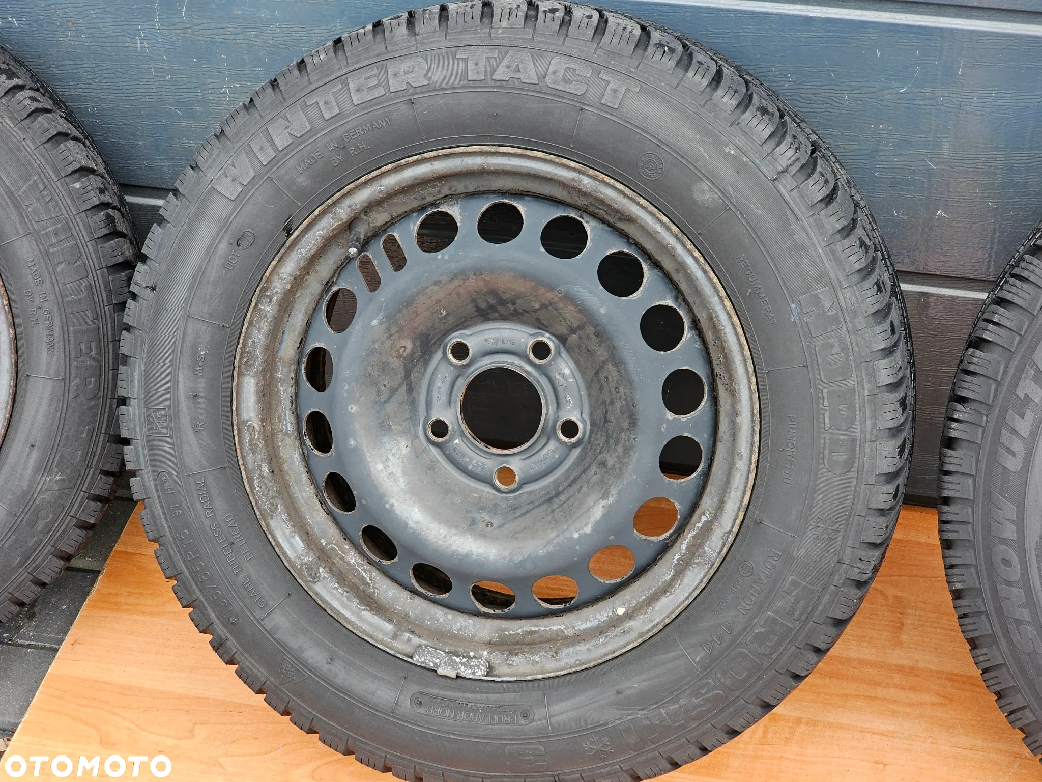 KOŁA FELGI STALOWE 15 OPONY ZIMOWE OPEL VECTRA C SIGNUM ASTRA H MERIVA B ZAFIRA A B 5x110 ET35 195/65/15 - 4
