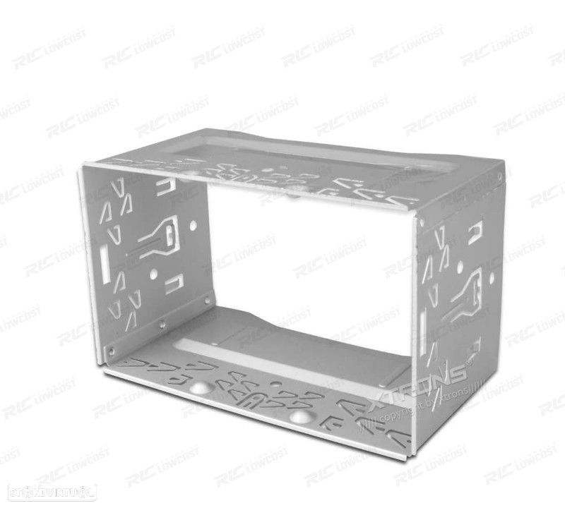MOLDURA UNIVERSAL EM METAL PARA INSTALAÇAO RADIO DVD 2DIN - 1