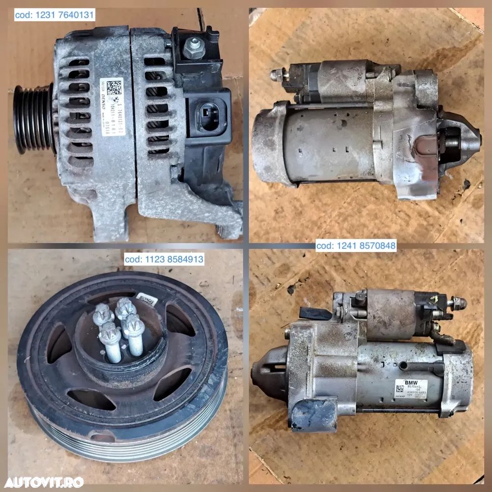 Turbina alternator fulie compresor instalatie electrica motor vas expansiune bmw 216 active tourer F45 B37 - 3