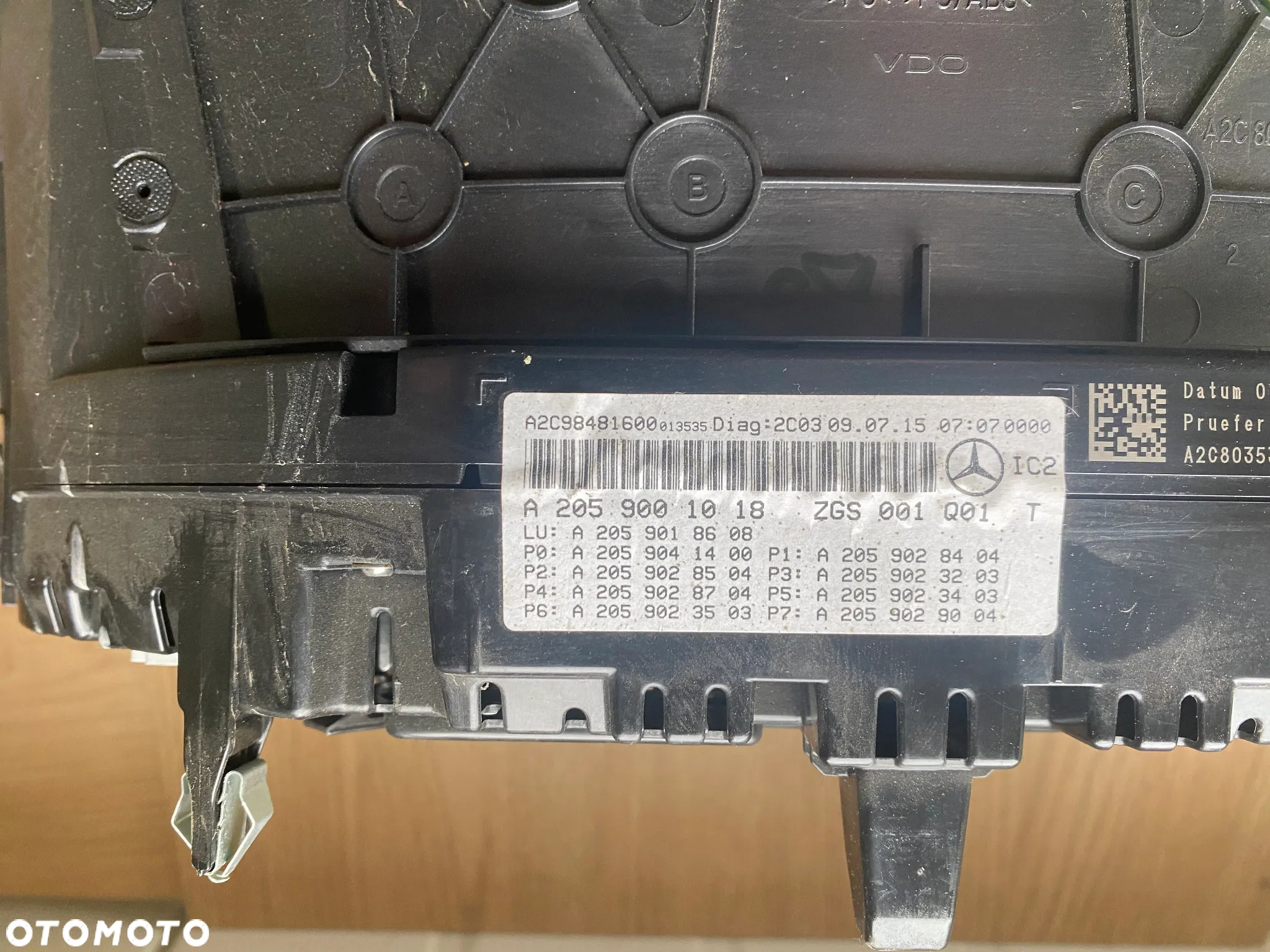 LICZNIK ZEGARY MERCEDES KLASA C W205 A2059001018 - 7