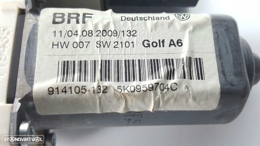 MOTOR ELEVADOR TRASEIRO DIREITO VOLKSWAGEN GOLF VI (5K1) ADVANCE - 3