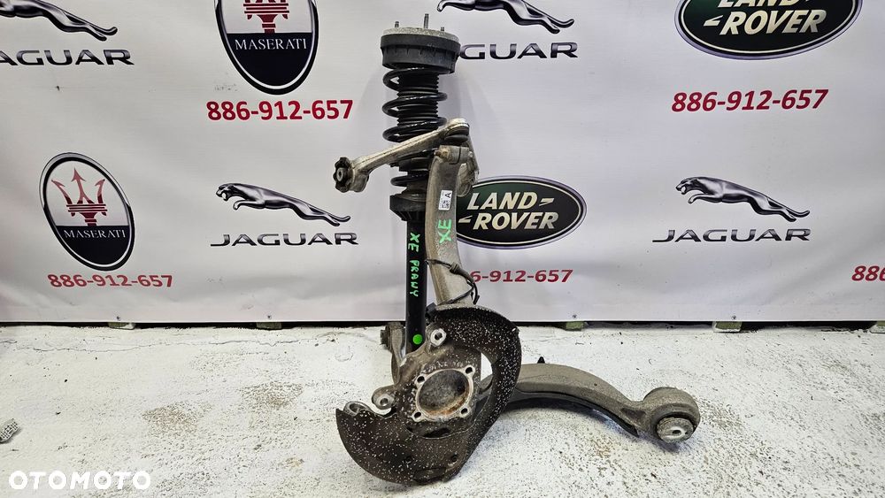 Jaguar XE X760 2.0D Kompletna zwrotnica prawa z wahaczami i amortyzatorem Zawieszenie przód prawy Wahacz Amortyzator GX73-3K185-AB GX7318B037FC - 2