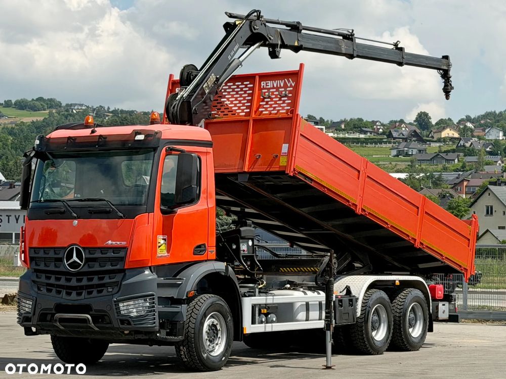 Mercedes-Benz AROCS 2640 * SKRZYNIA 6,50 m * HIAB 144 BS - 3 + PILOT / 6x4 - 2