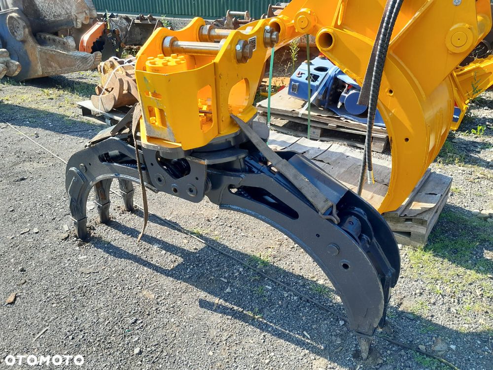 Chwytak hydrauliczny obrotowy sortujący wyburzeniowy kleszcze pięciopalczaste waga, 300kg NOWE!!! - 2