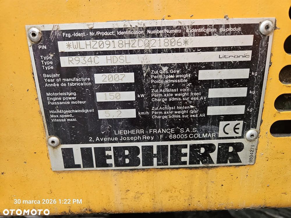 Liebherr R 934 - 10