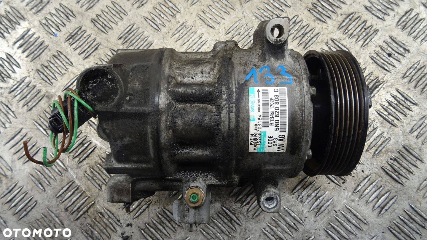 AUDI A3 8P GOLF V VI POMPA KOMPRESOR KLIMATYZACJI 5N0820803C NR 133 - 1