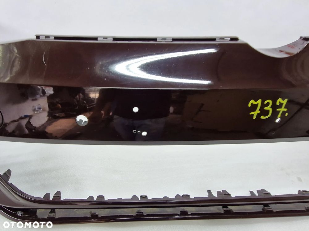 VW GOLF VII 7 5G0 LIFT GTI / GTD 16- ZDERZAK PRZEDNI PRZÓD NA SPRYSKI + 4X PDC , ŁADNY , BORDOWO - BRĄZOWY METALIK , NR 5G0807221LS , NR AUKCJI NZ737 - 10