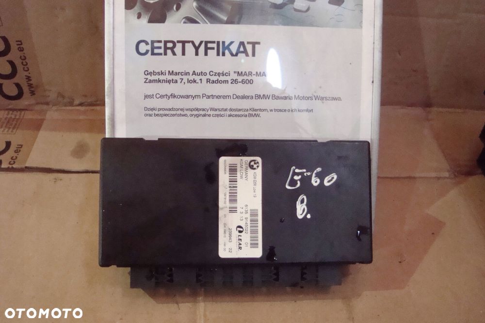 Bmw E60 E61 E63 Moduł Sterownik Komfortu 9145022 - 1
