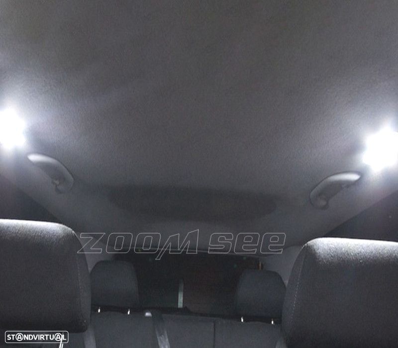 KIT COMPLETO 8 LAMPADAS LED INTERIOR LUZ DE LEITURA PARA SEAT IBIZA IV MK4 6L 02-08 - 3