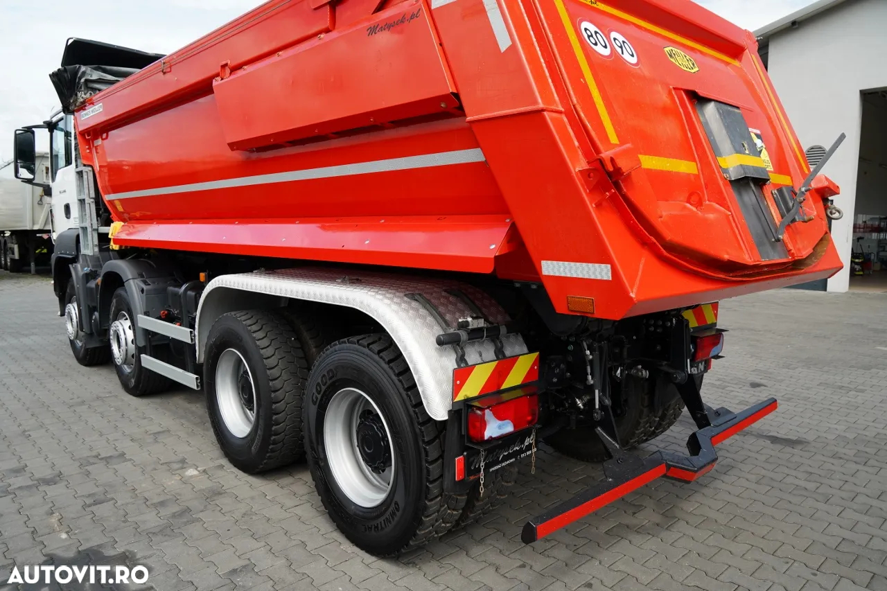 MAN TGS 35.460 / 8X4 / BASCULATOR SPATE / HIDROCLAPE / 2018 / IMPORTAT / CONTRACT POST-SERVICE - 18