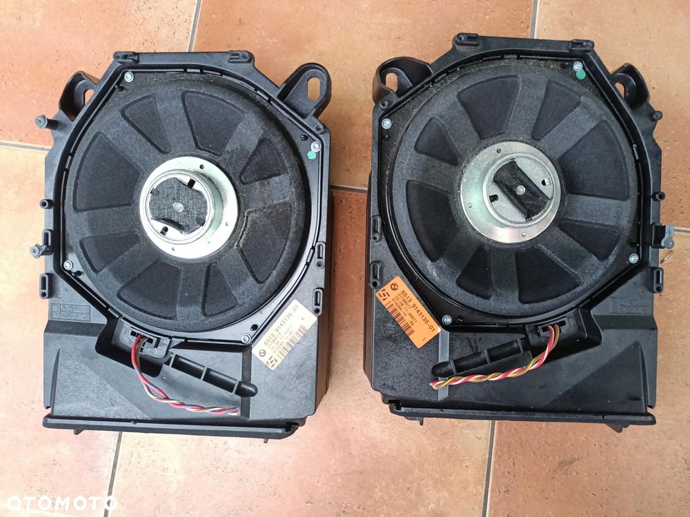 Głośnik niskotonowy subwoofer lewy prawy BMW E90 E91 E87 Logic7 DSP 9143135 9143136 - 1