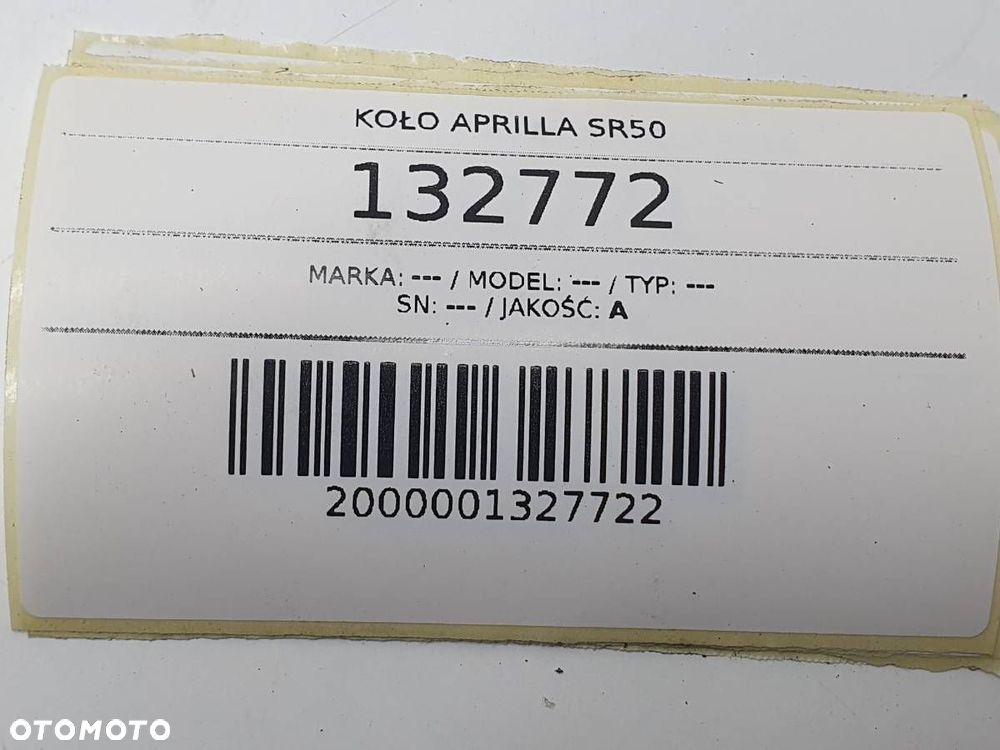 KOŁO PRZÓD SKUTER APRILIA SR50 STREET 13" 130/60 - 10