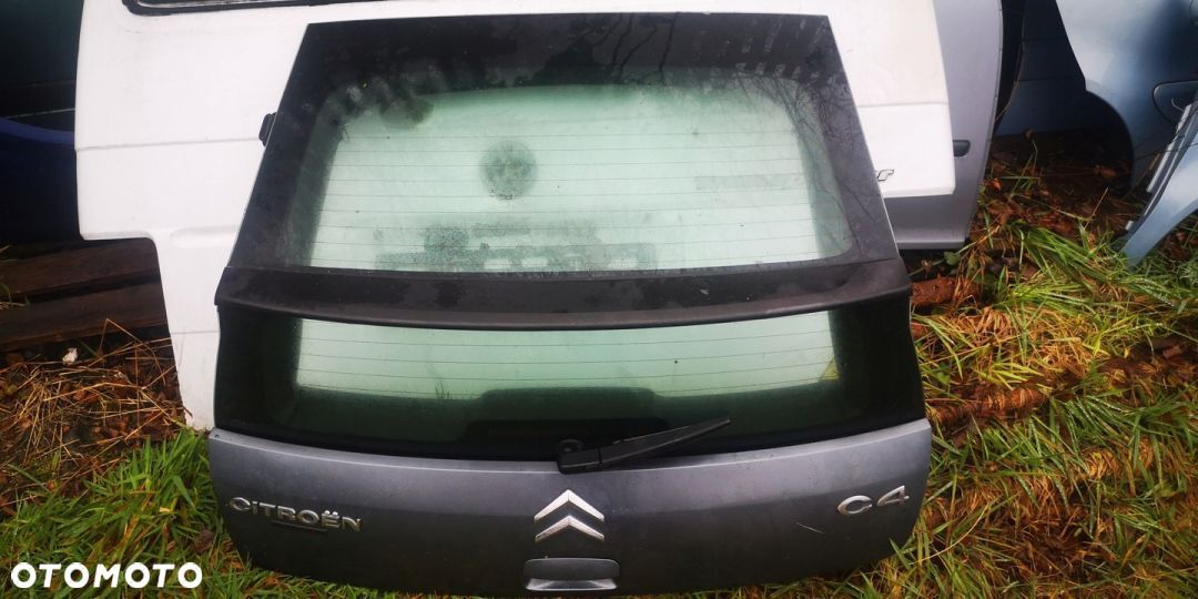 KLAPA BAGAŻNIKA TYŁ TYLNA SZYBA CITROEN C4 SZARA - 1