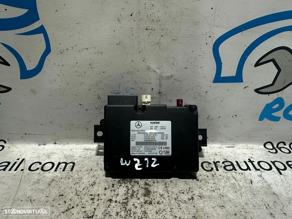 .Módulo Radio Eletronico Receptor Digital DAB Amplificador Antena Telematics Original Mercedes Benz A2429004801 2013 - 2016 - 2