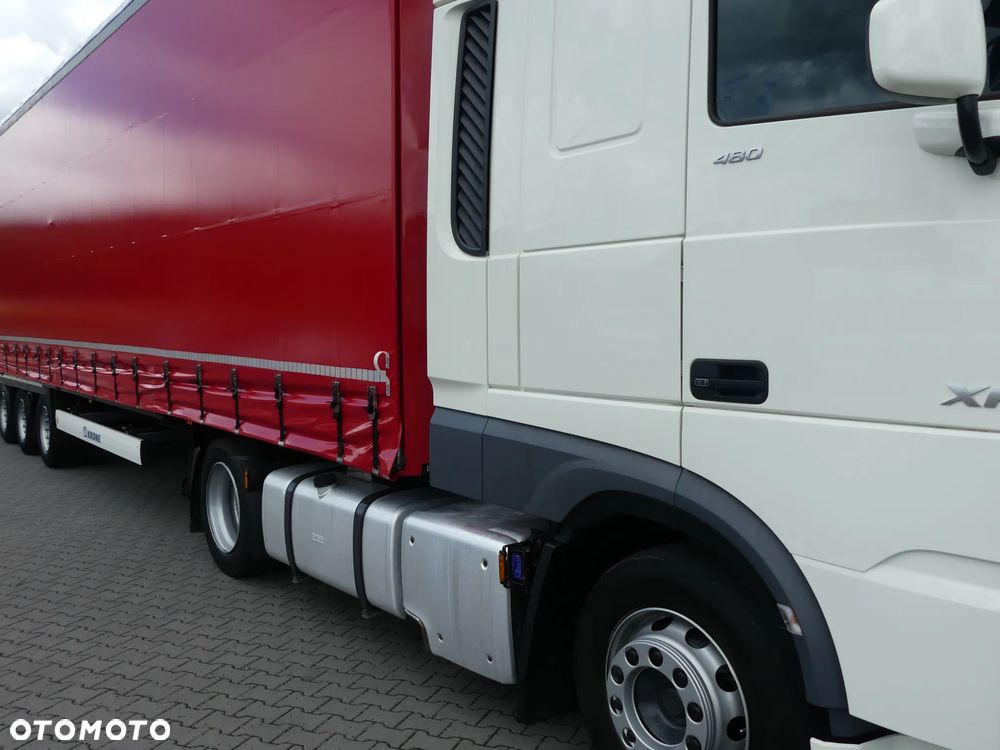 DAF XF 106.480 + KRONE FIRANKA / ZESTAW MEGA / OŚ PODNOSZONA / - 15