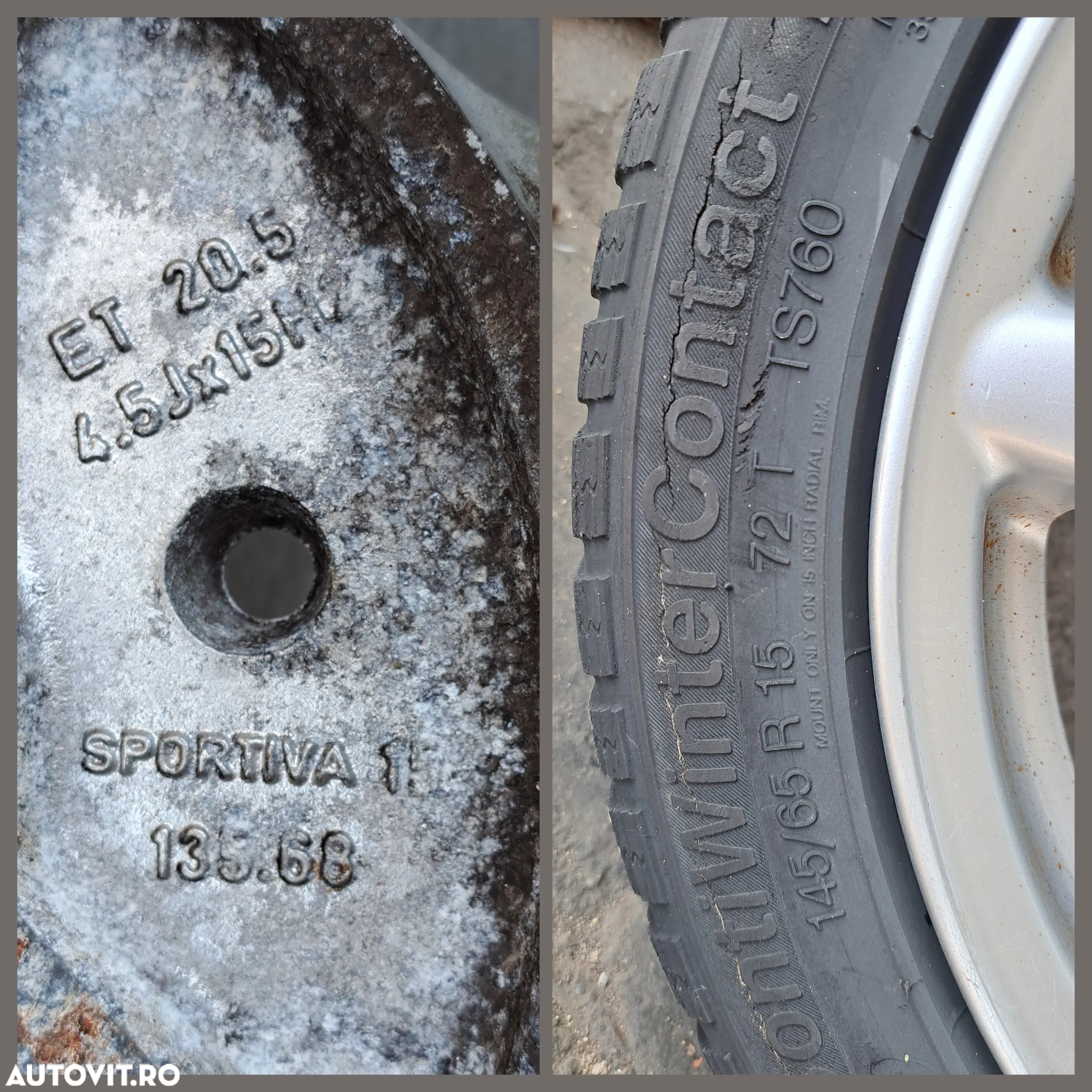 Jante roti Smart ForTwo originale Sportiva editie limitata Mille Miglia 1000 Miglia doua latimi pe 15 - 6