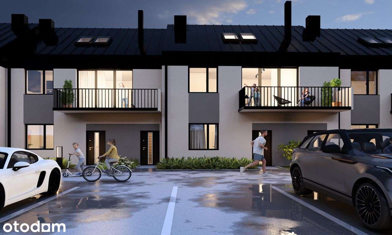 3 pok. mieszkania bezczynszowe w zabudowie szer. od 58 m2 z ogródkiem.