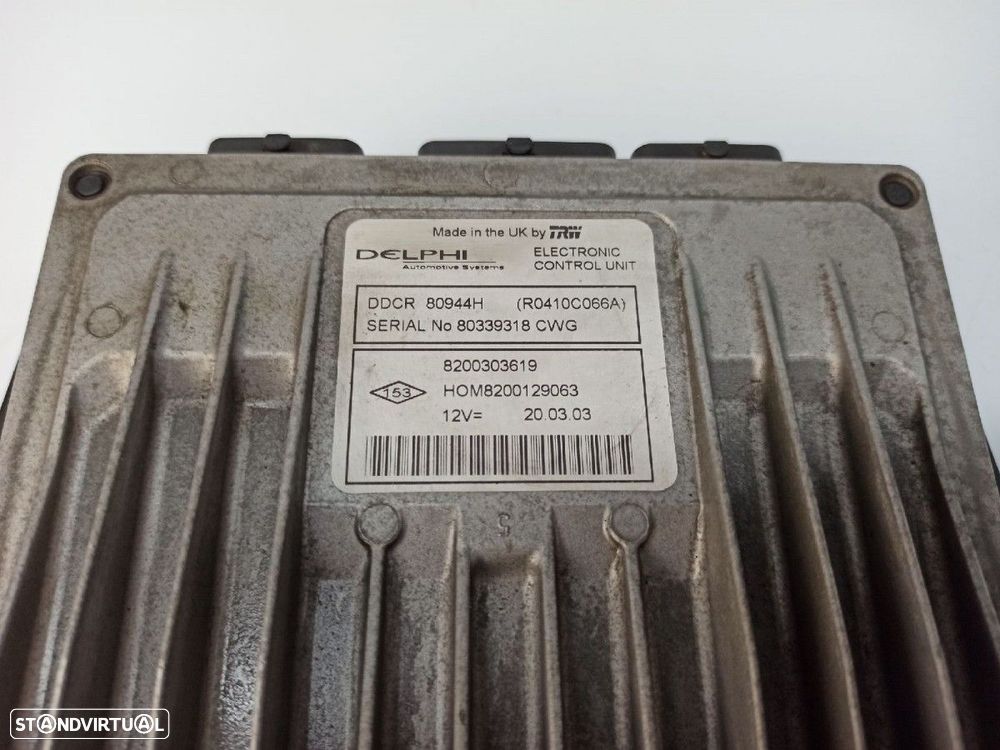 CENTRALINA DO MOTOR UCE RENAULT CLIO II FASE II (B/CB0) AUTHENTIQUE - 3