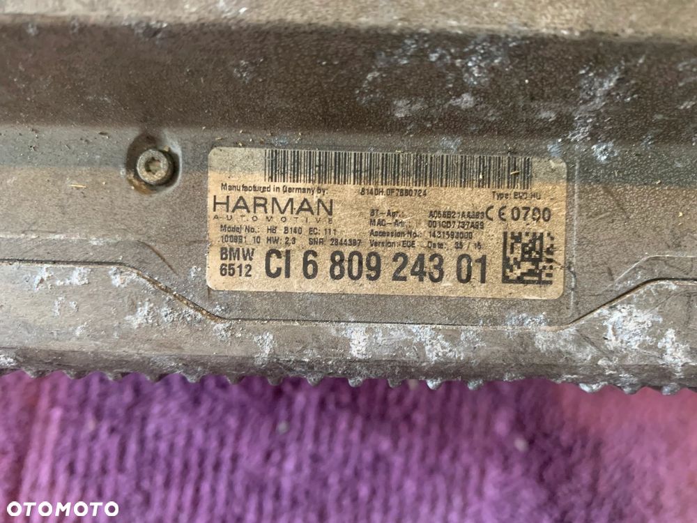 RADIO NAWIGACJA NBT EVO HU 6809243 BMW F20 F21 F23 F30 F31 F32 F34 F36 - 5