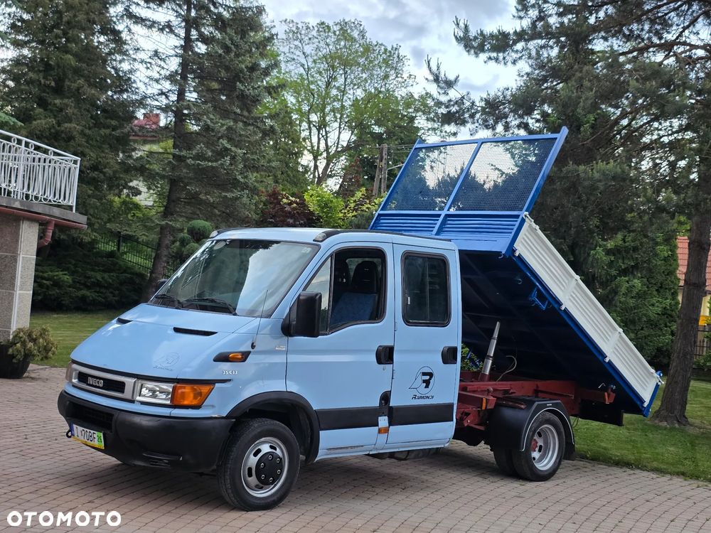 Iveco Daily 35c-13 Doka/Dubel Kabina Wywrotka 3.20 M ! Kiper 3-Stronny ! Przystawka  ! Oryginał  ! - 1