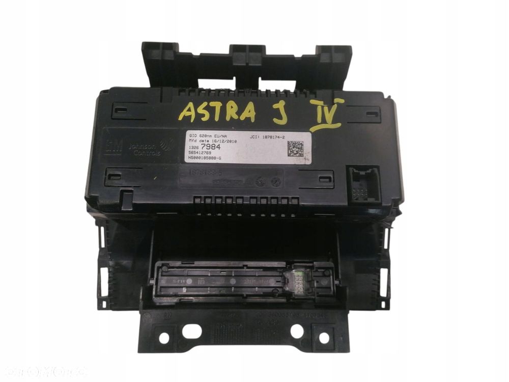 wyświetlacz radia panel opel astra iv j 13267984 - 2