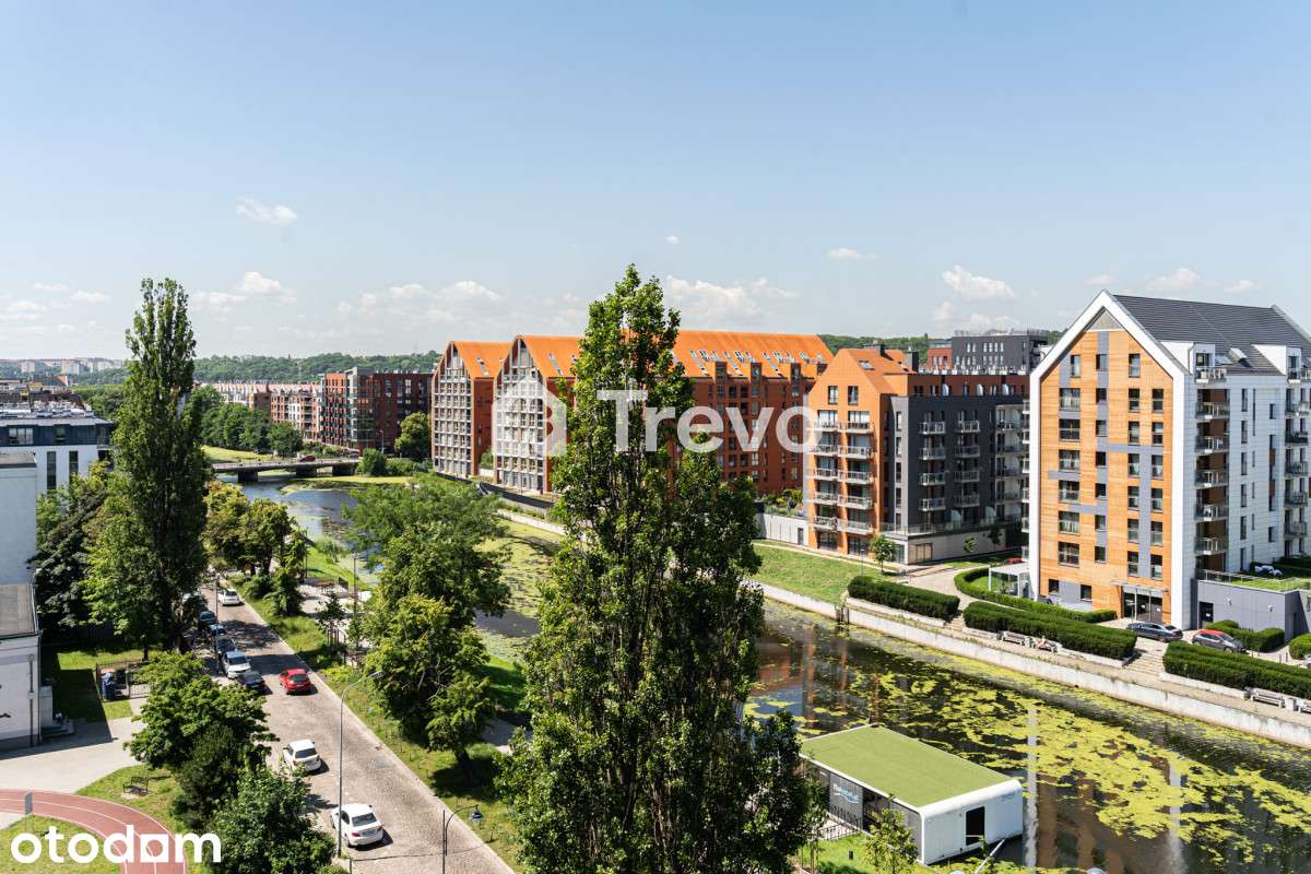 Widok na Motławę - 550m od mostu Stągiewnego