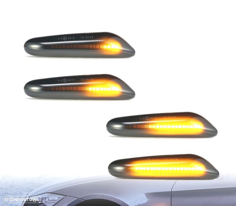 PISCAS LATERAIS LED DINAMICOS BMW E81 E82 E87 E88 E90 E91 E92 E93 E46 E60 E61 E60 E61 - 2