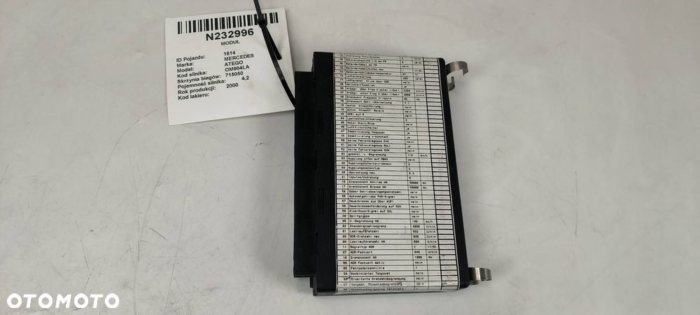 MODUŁ MERCEDES ATEGO 815 A2C53081759 - 3
