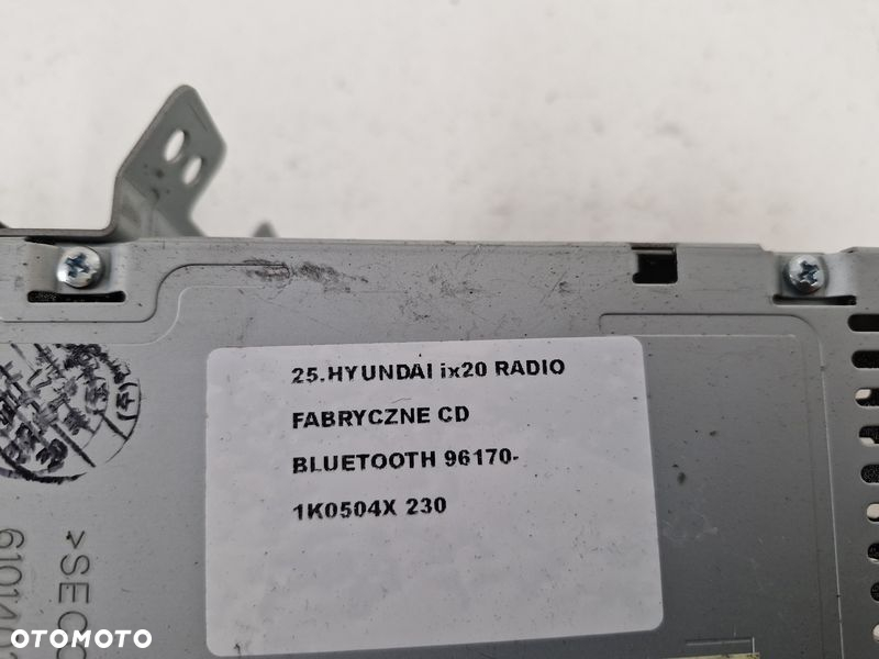 HYUNDAI IX20 RADIO FABRYCZNE CD BLUETOOTH 96170-1K0504X - 6