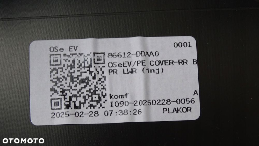 hyundai kona electric lift 20r> - spoiler, dokładka zderzaka tylnego nowa - 6