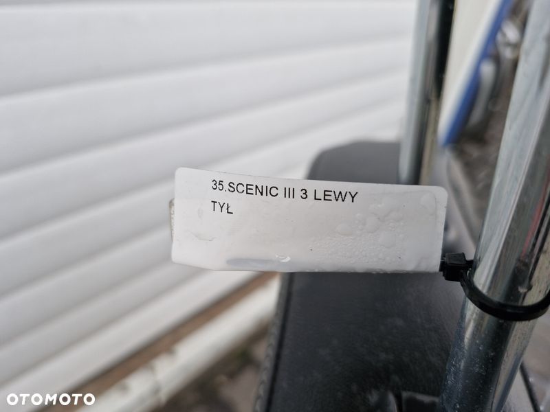 renault scenic iii 3 fotel lewy tył tylny kanapy półskóra - 6