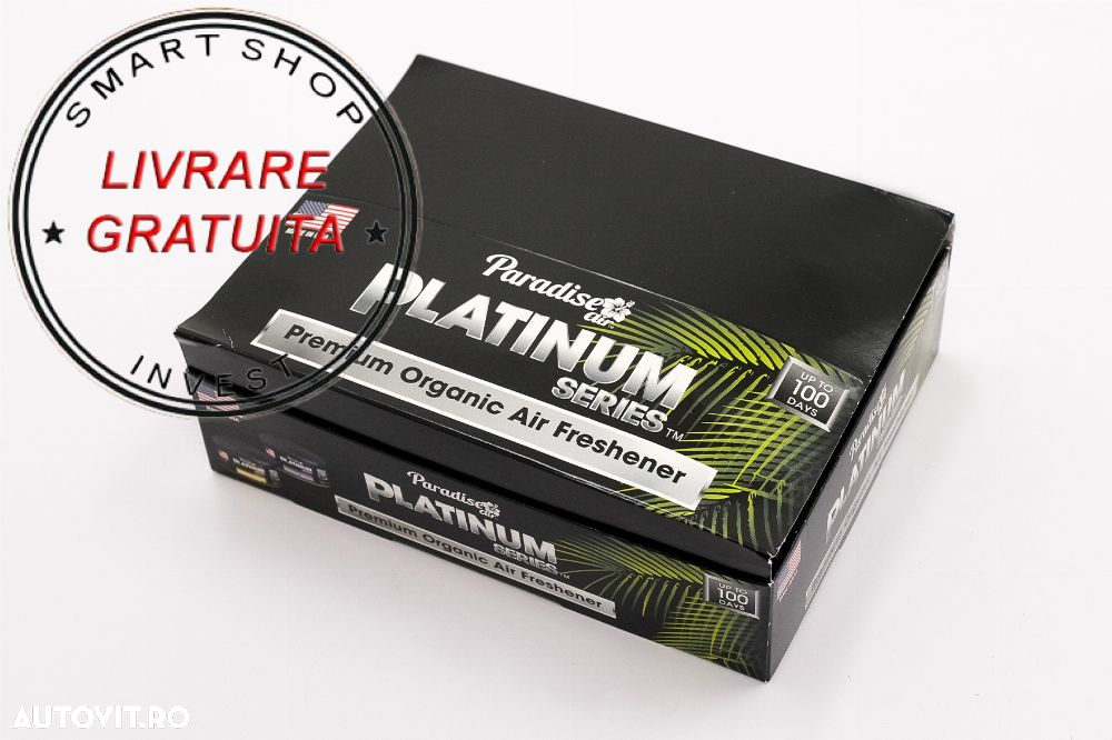 Paradise Air Fresh Odorizant Organic Tip Conserva Seria Platinum 12 Bucati Asortat- livrare gratuita - 4