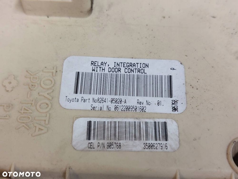 ZESTAW STARTOWY TOYOTA AVENSIS T25 2.0 D4D 89661-05A40 83800-05C00-C - 9