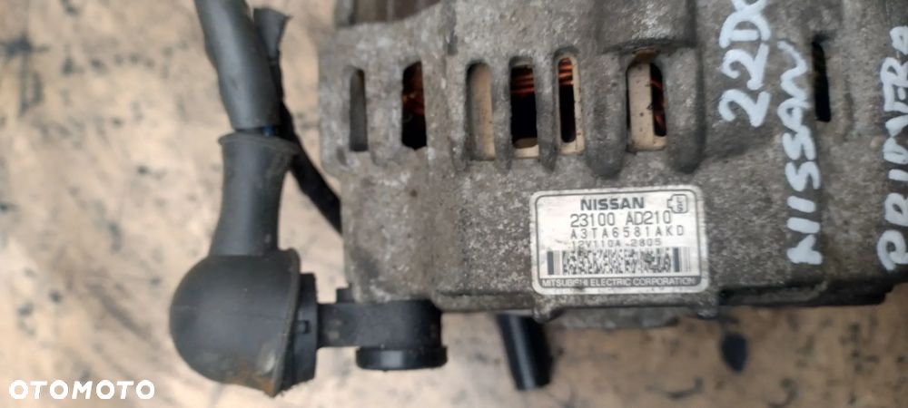NISSAN PRIMERA X-TRAIL 2,2DCI YD22 alternator 23100 AD210 - 2