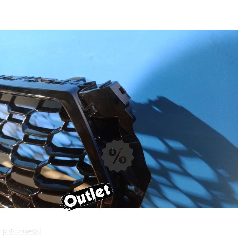 R160023C1 PARRILLA AUDI A4 B9 15-19 PDC LOOK RS4 PRETO BRILHANTE - 5