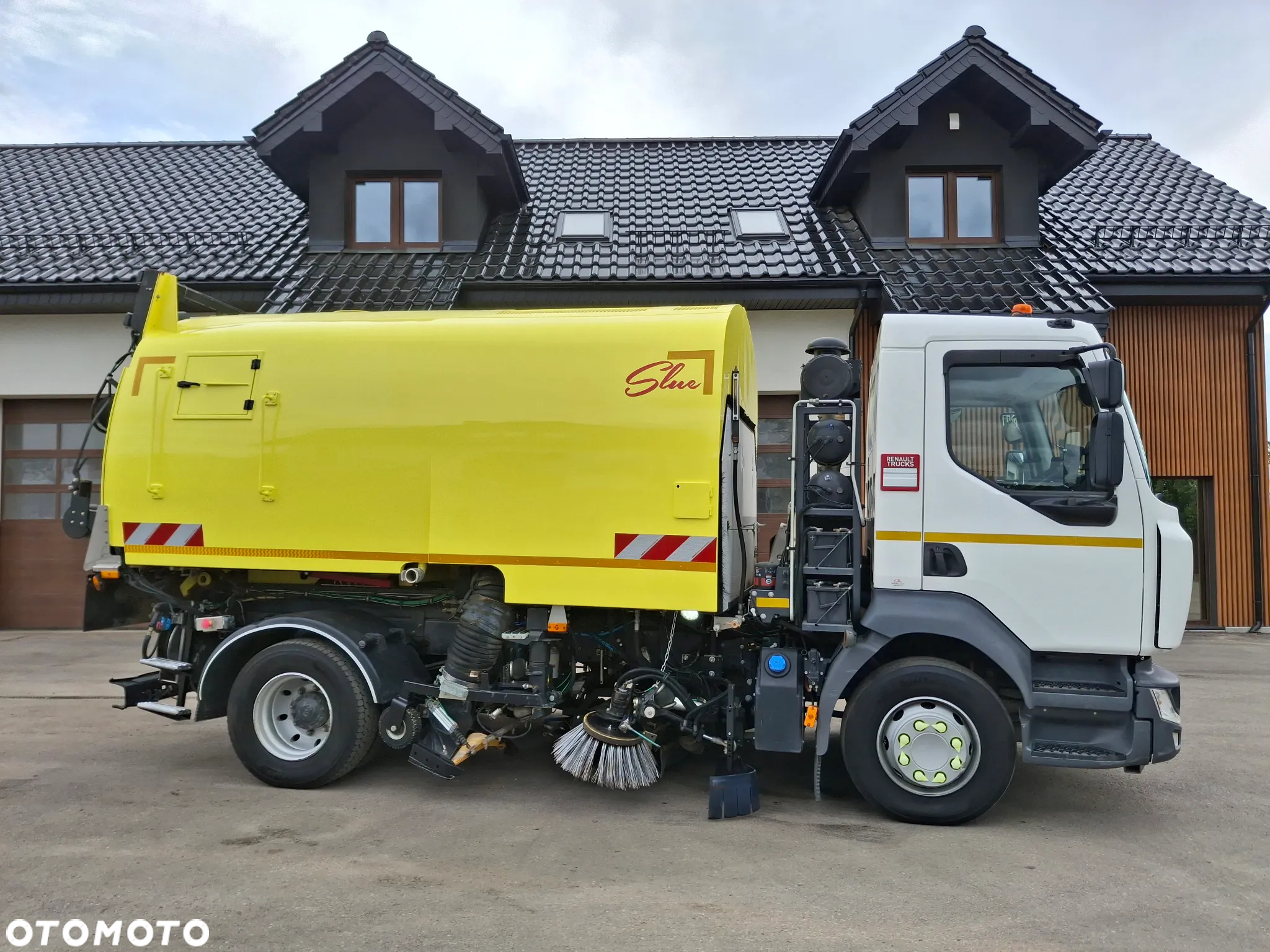 Renault D16 Midlum Zamiatarka SEMAT Zoeller FAUN Karcher Listwy Wysokiego Ciśnienia Szczotki L/R Rura Do Liści 2017r EURO 6 - 10