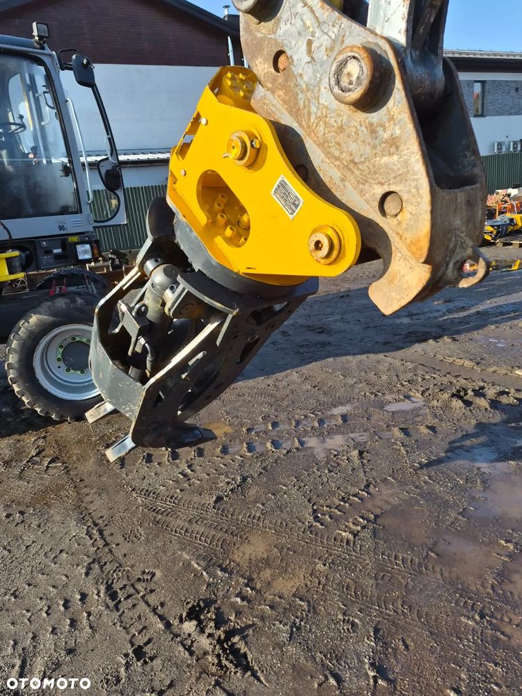 Chwytak hydrauliczny obrotowy 360 stopni na dwóch siłownikach na sworznie fi45mm fi70mm sortujący wyburzeniowy kleszcze pięciopalczaste KBKC RSB-50. NOWE!!! - 8